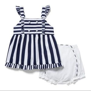 Janie and Jack Baby Striped Matching Set